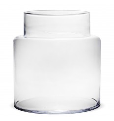 Vāze burkas formā stikla 19.5*16.5*16.5