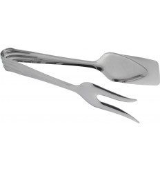 Serving tongs with fork