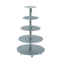 5-level metal shelf / H-70cm 45*38*32*26*20CM