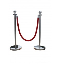 Red velvet rope confining 150cm