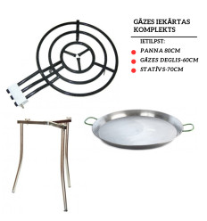 Gāzes deglis+panna 80cm + statīvs