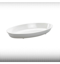 MELAMĪNA WACA ovāls trauks 325x190x45 mm Balts