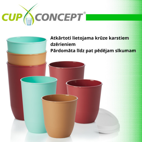 HOT TO GO 0,3 L Krūze PP -CUP CONCEPT (trūkstošas vai neatgrieztas)