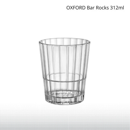 Dzēriena glāze OXFORD Bar Rocks 312ml
