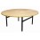 Round folding wooden table d-180cm,10-12 vietām