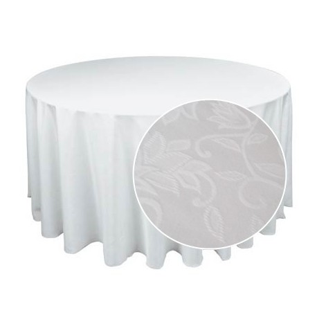 Tablecloth round white -2.7m
