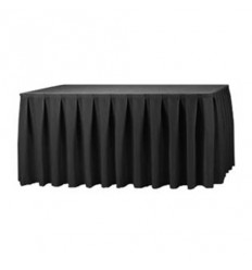 Table skirts black 2.60 * 0.73