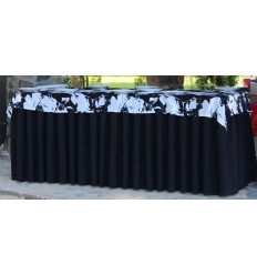 Tablecloth Black and White 220*150cm