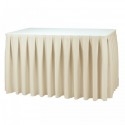 Table skirts beige 2.50*0.73m