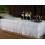 TABLE SKIRTS with tulle white 3.40*0.77m