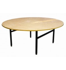 Round folding wooden table d-180cm,10-12 vietām