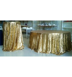 Apaļš galdauts ar gliteriem, d-3.20m